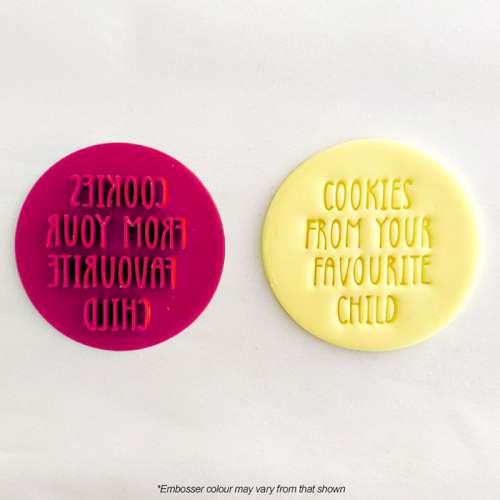 Cookie Embosser and Stamp - Cookies From Your Favourite Child - Click Image to Close